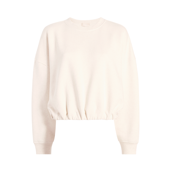 Vintage Fleece Cinch Waist Sweatshirt