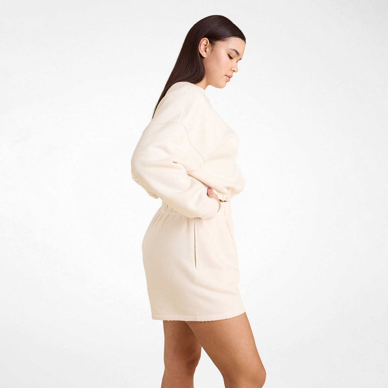 Vintage Fleece Cinch Waist Sweatshirt
