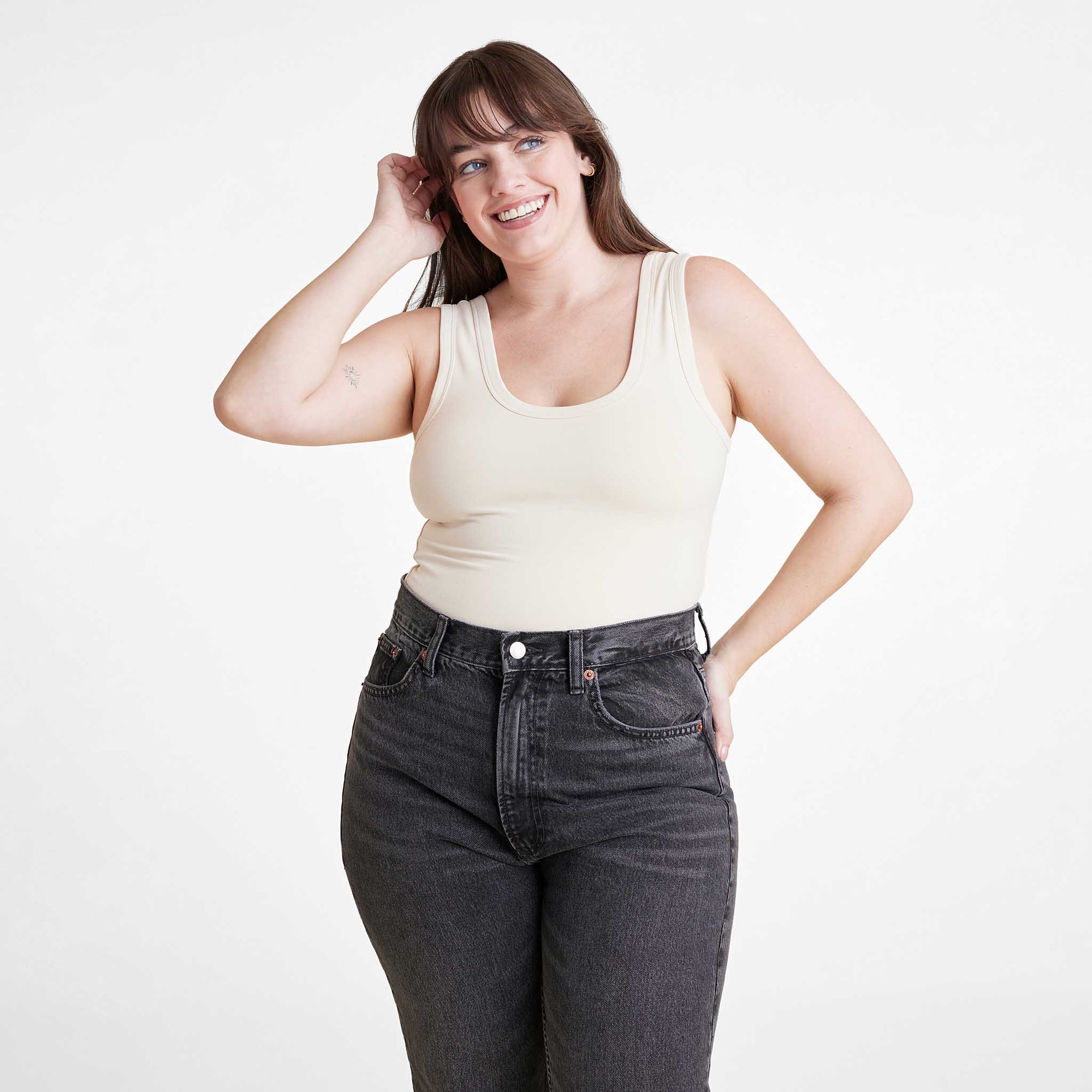 Seamless Scoop Tank Bodysuit