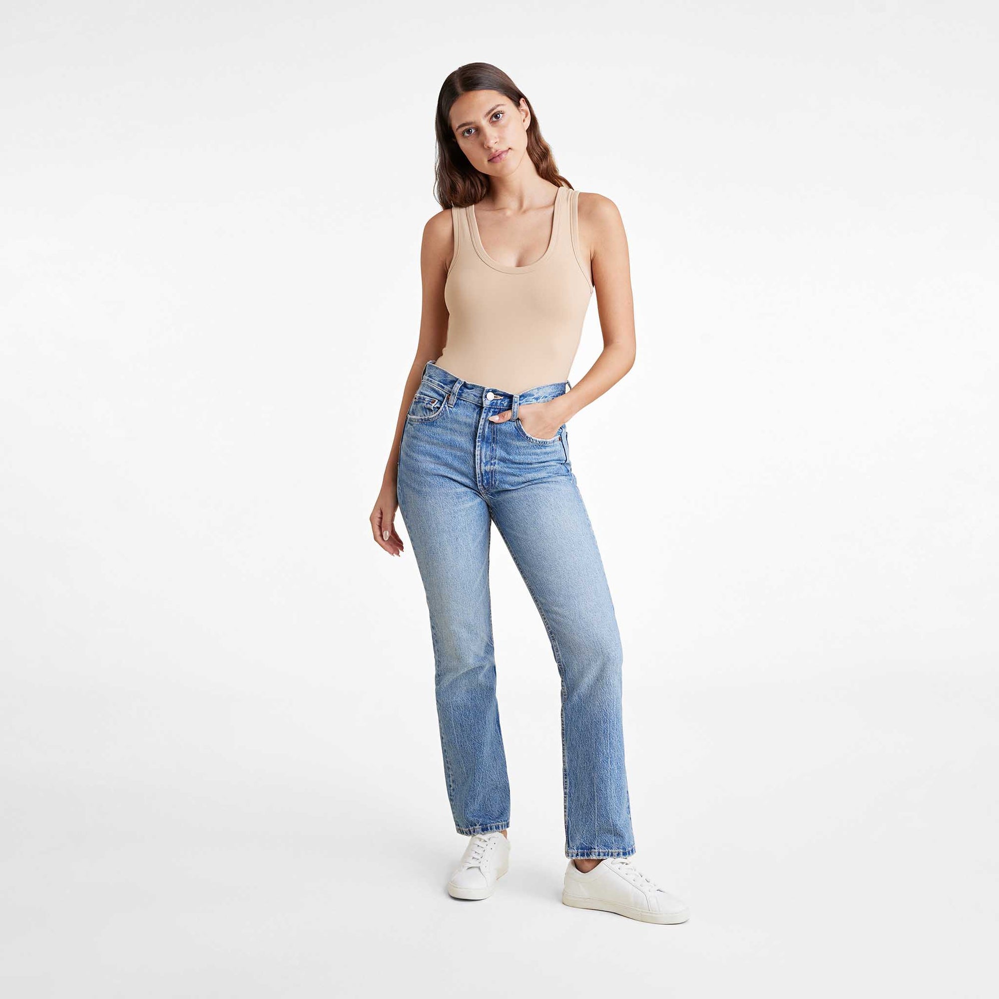 Seamless Scoop Tank Bodysuit