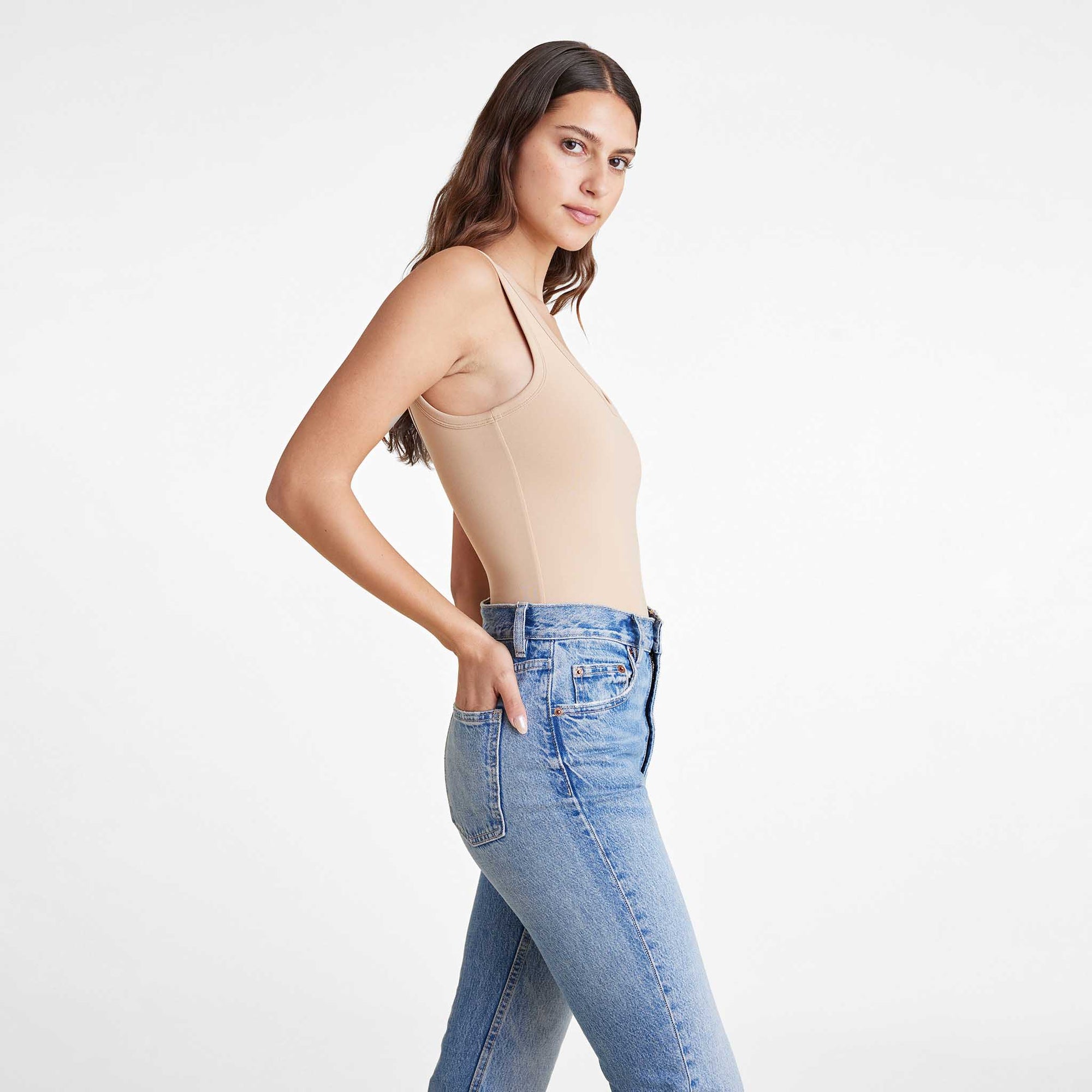 Seamless Scoop Tank Bodysuit