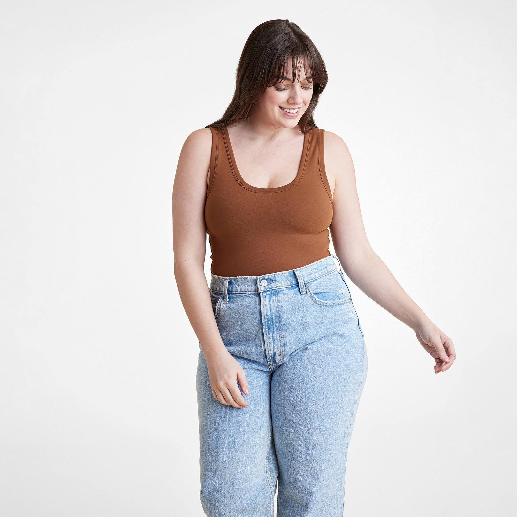 Seamless Scoop Tank Bodysuit
