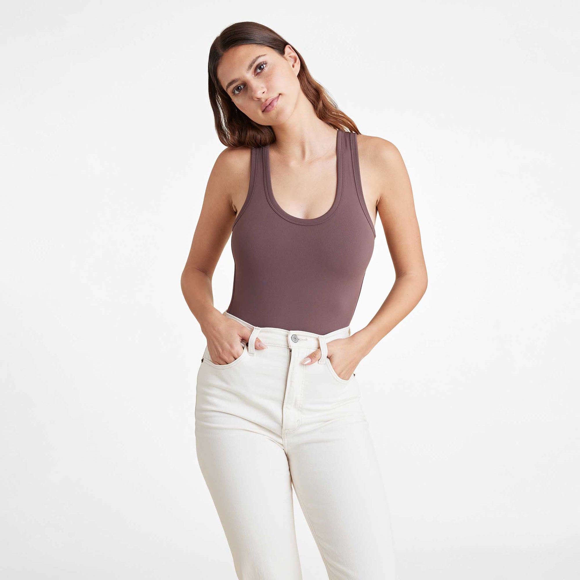 Seamless Scoop Tank Bodysuit