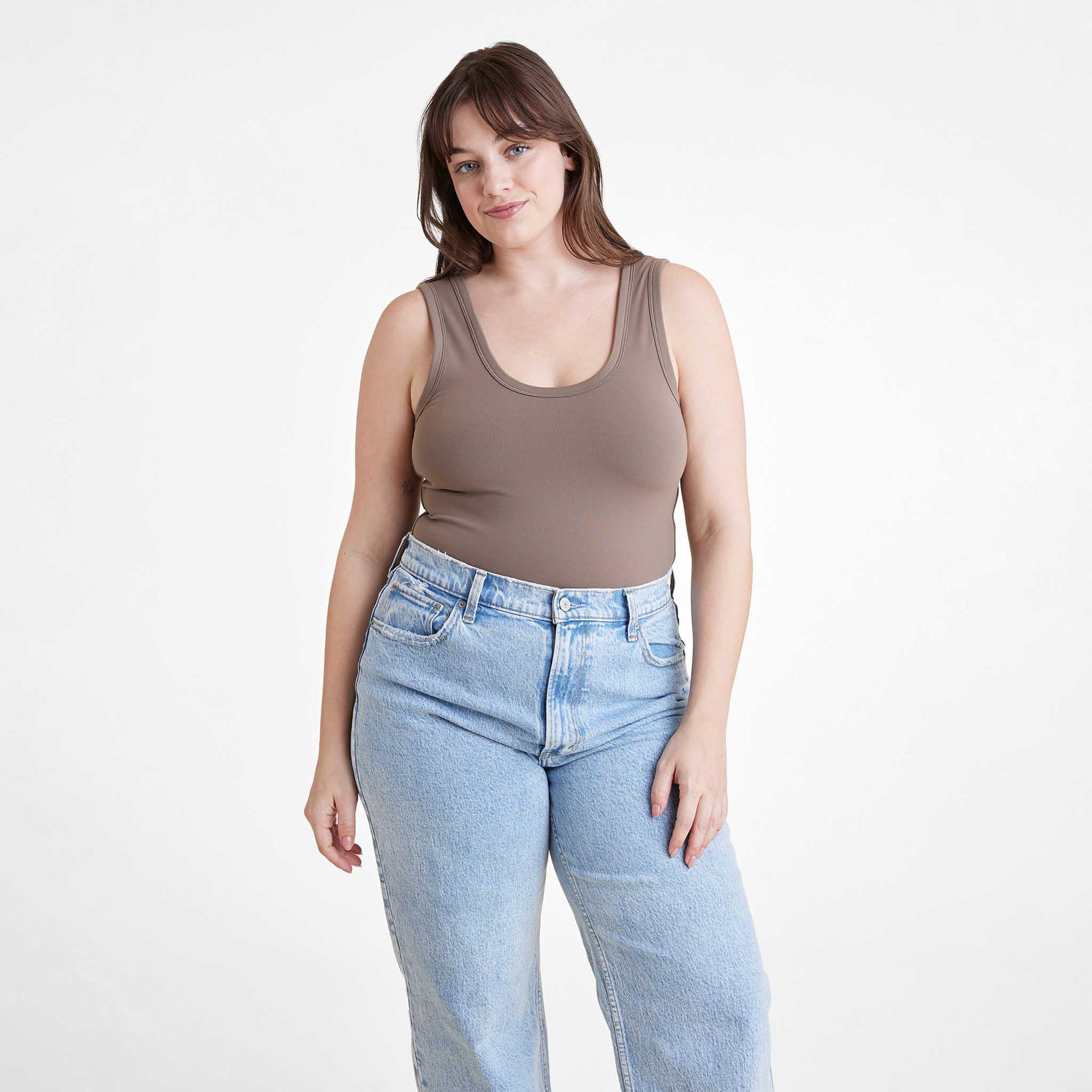 Seamless Scoop Tank Bodysuit