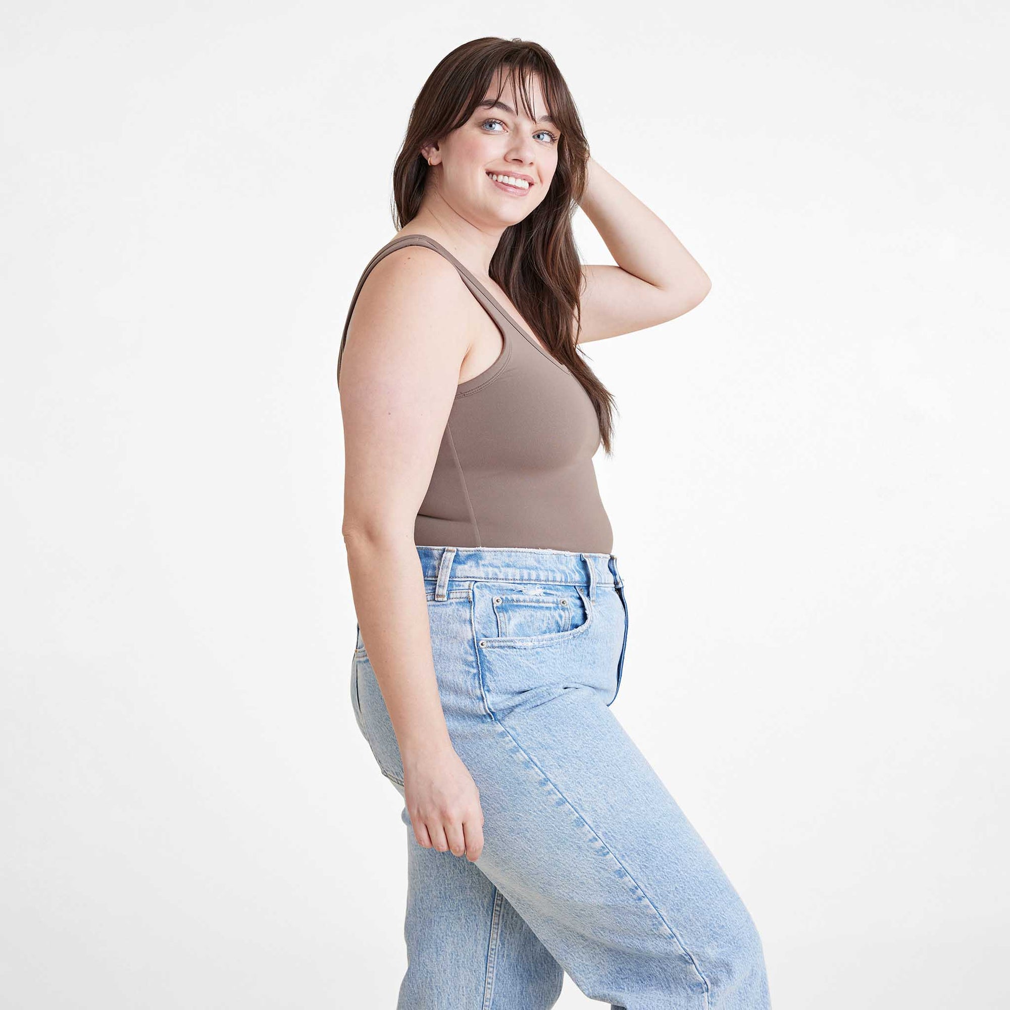 Seamless Scoop Tank Bodysuit