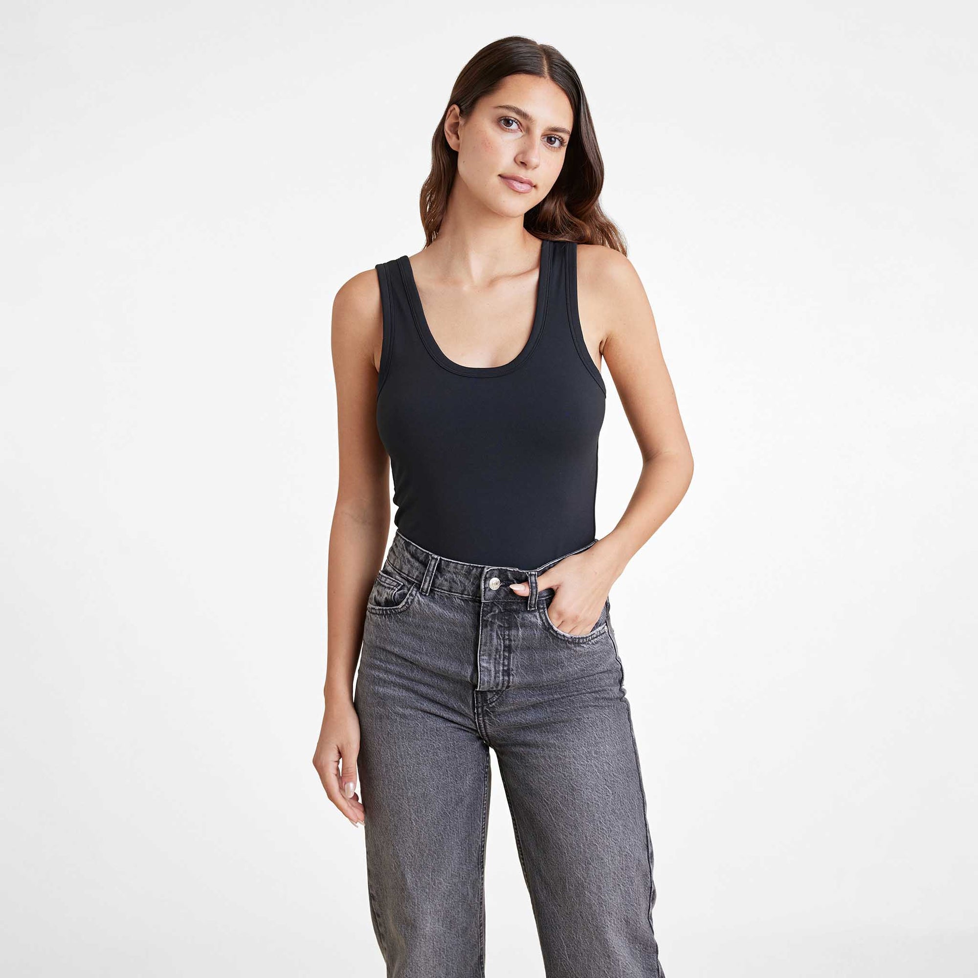 Seamless Scoop Tank Bodysuit