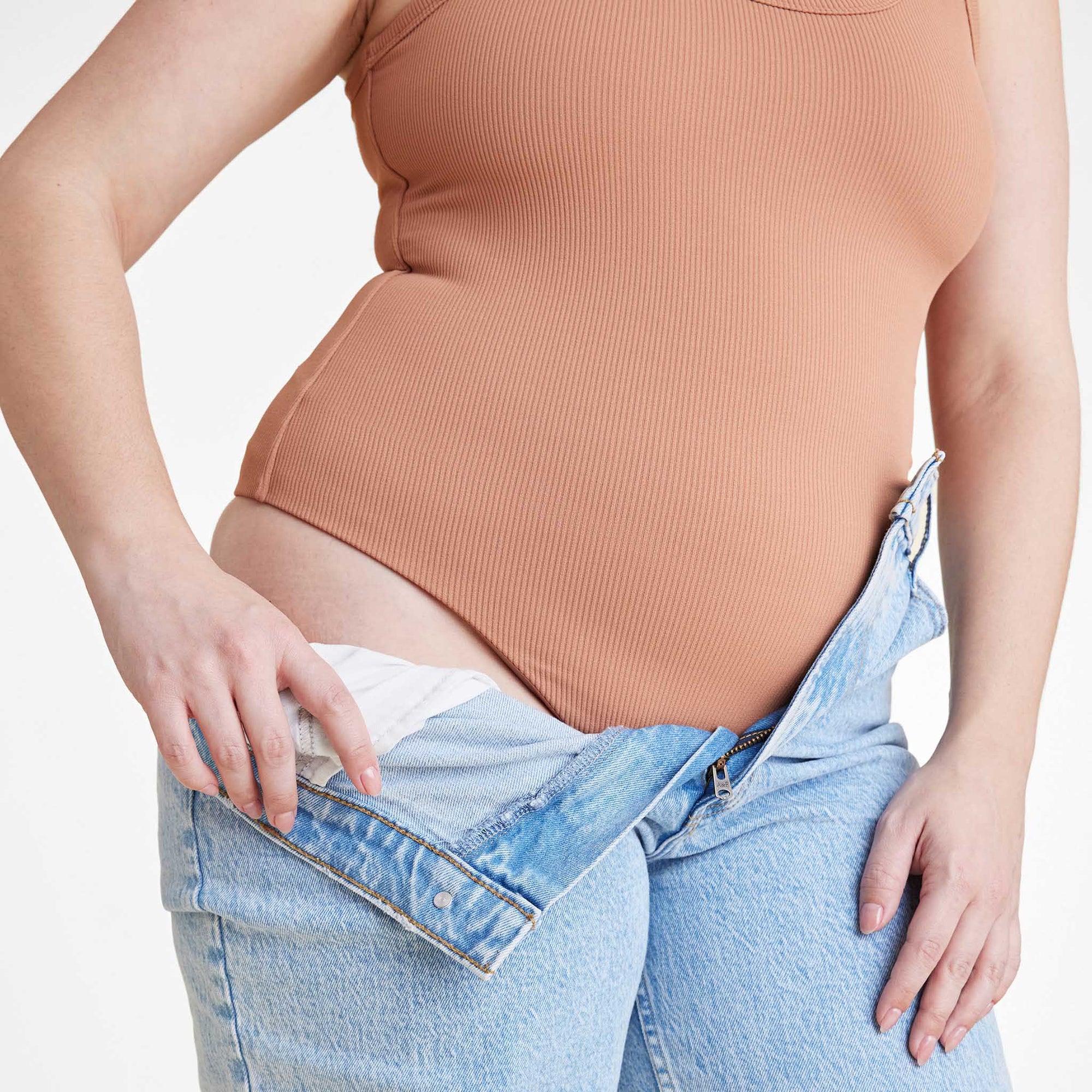 Ribbed Scoop Tank Bodysuit