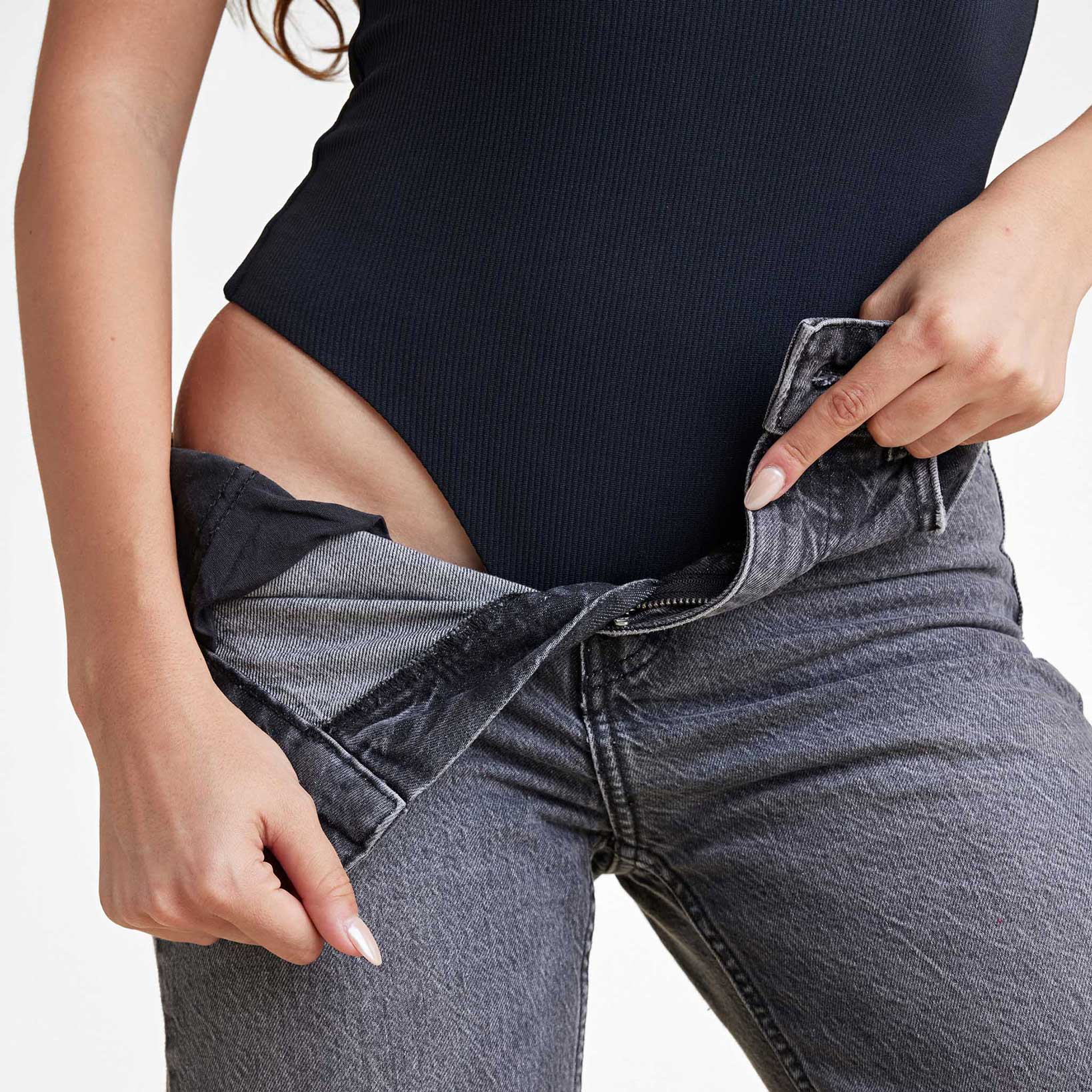 Ribbed Scoop Tank Bodysuit