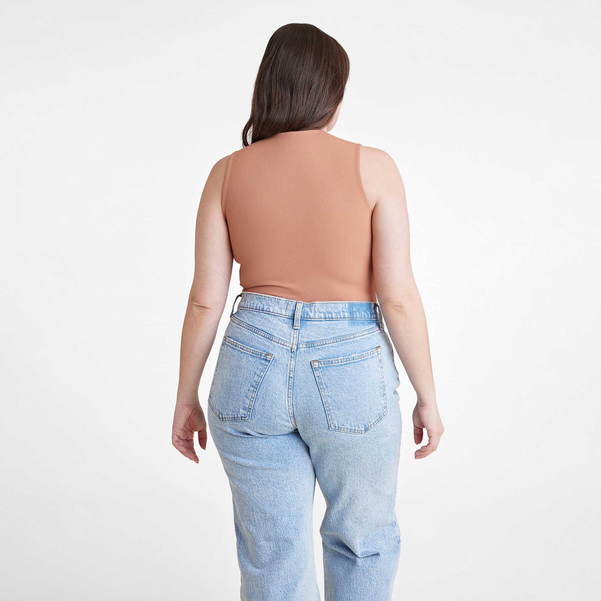 Ribbed Crewneck Tank Bodysuit