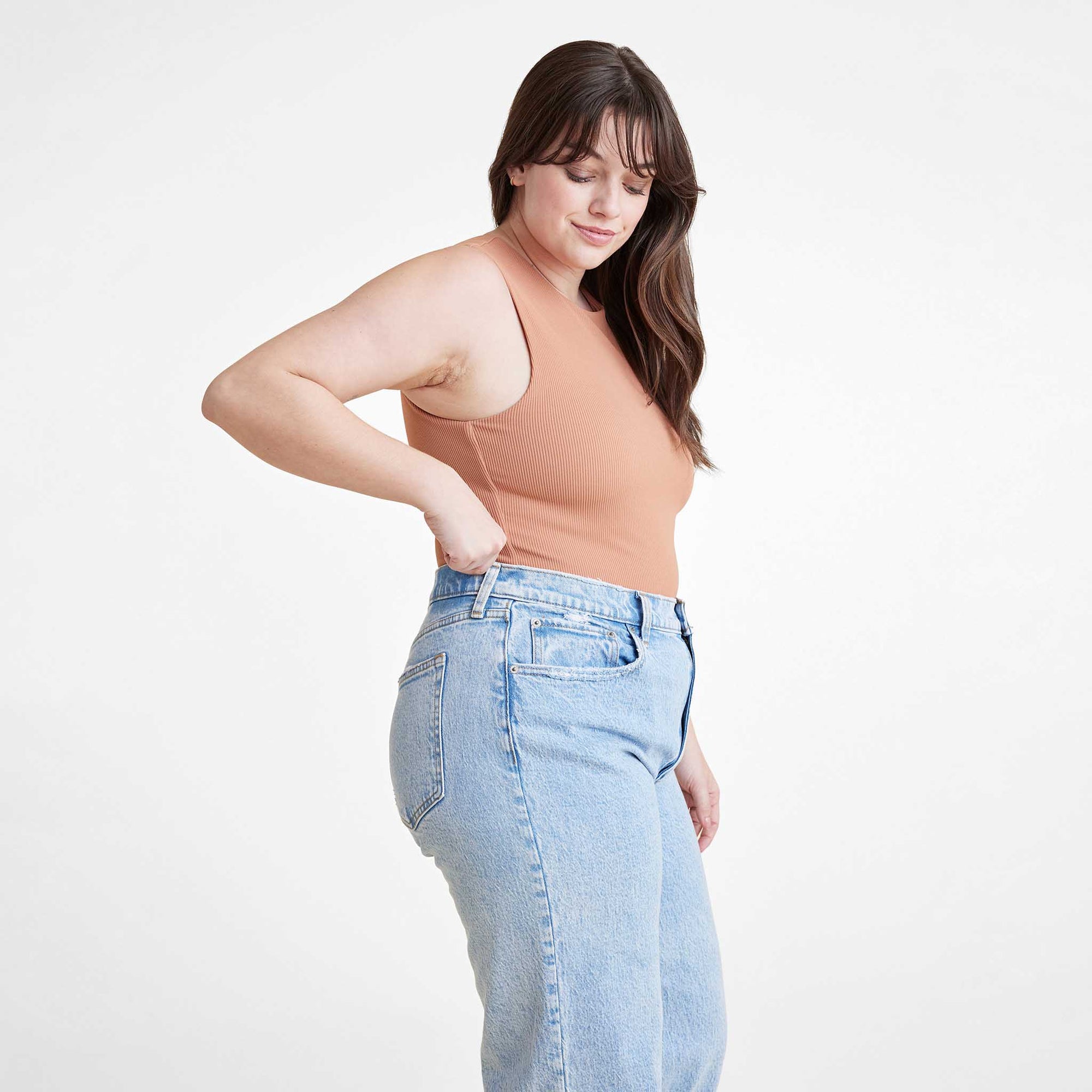 Ribbed Crewneck Tank Bodysuit
