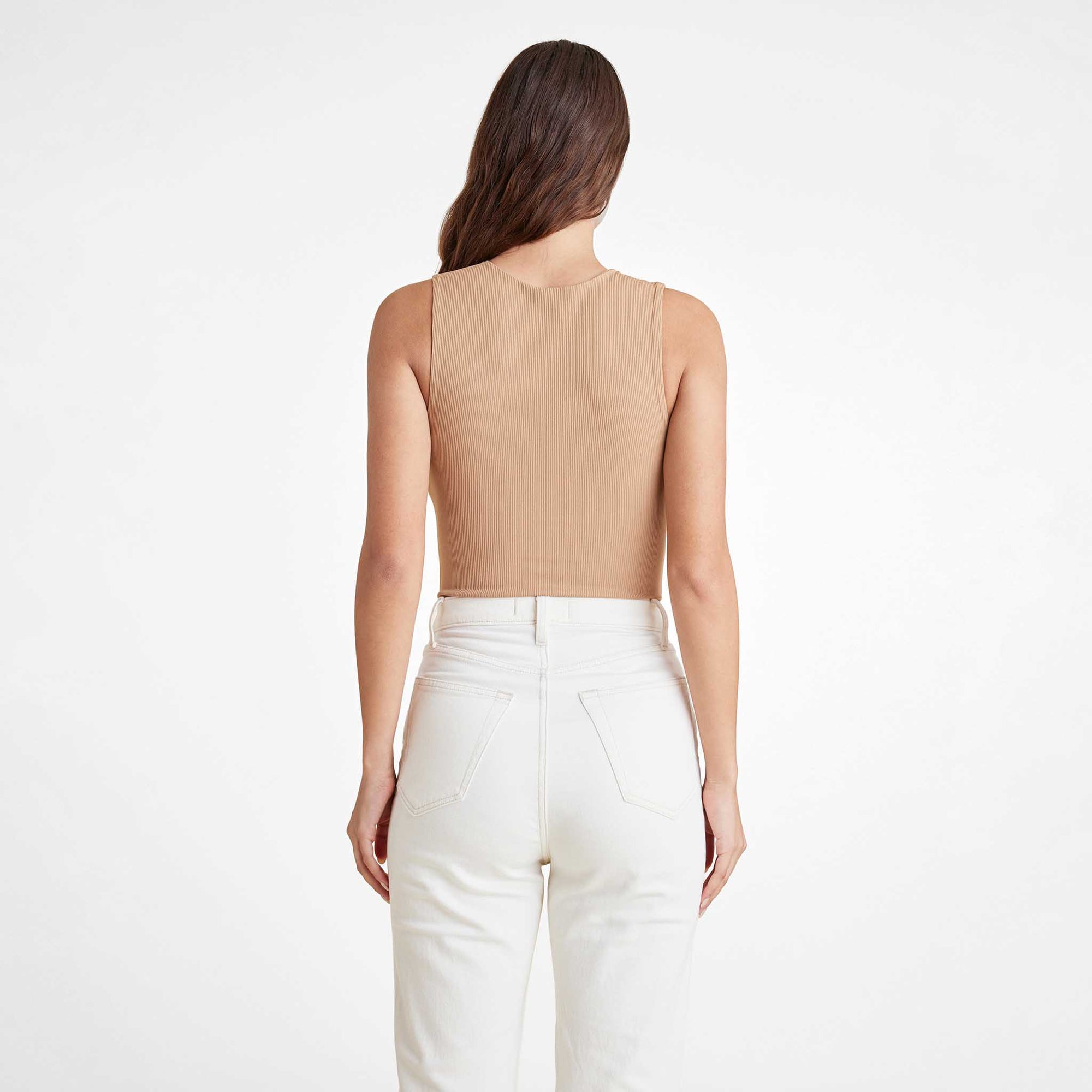 Ribbed Crewneck Tank Bodysuit