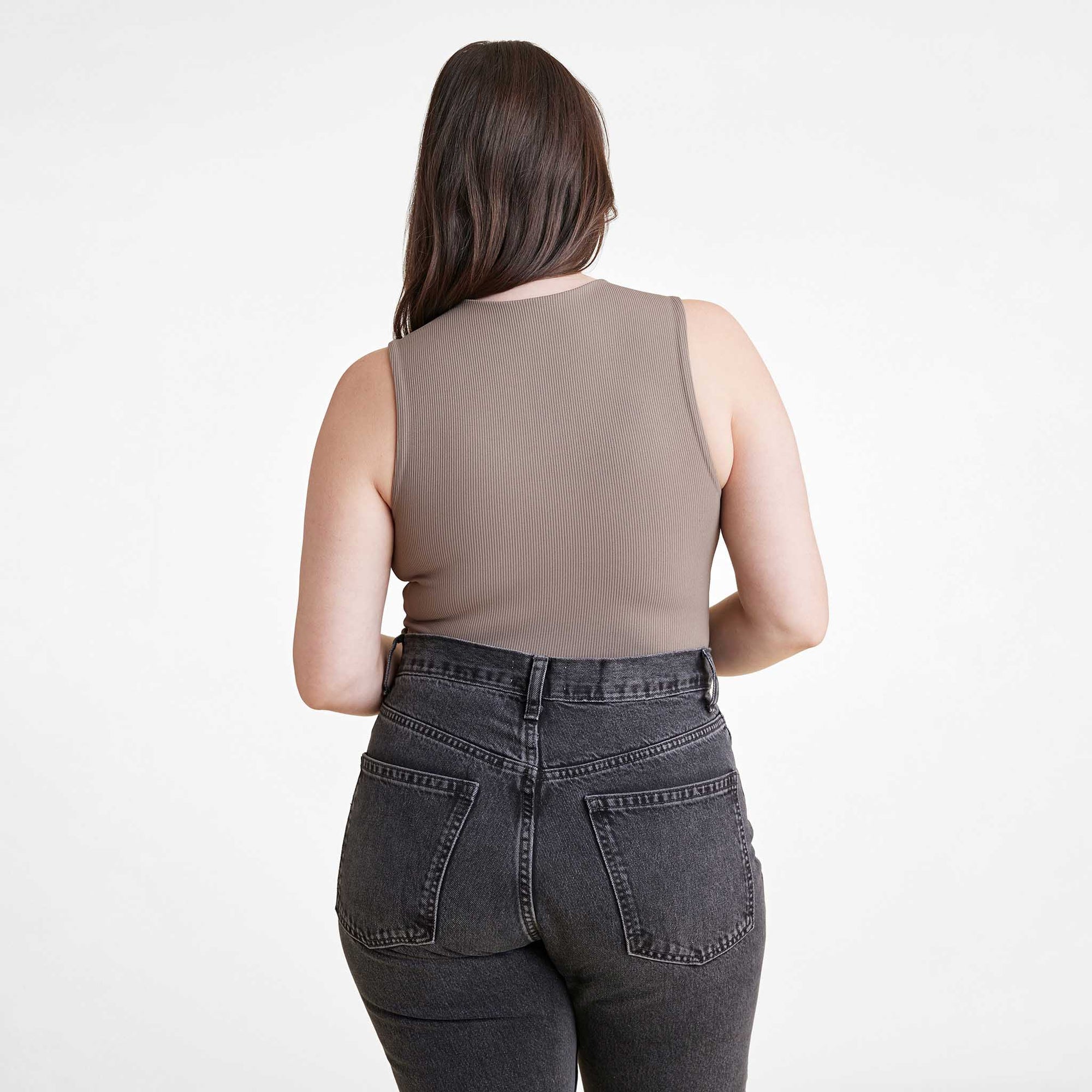 Ribbed Crewneck Tank Bodysuit