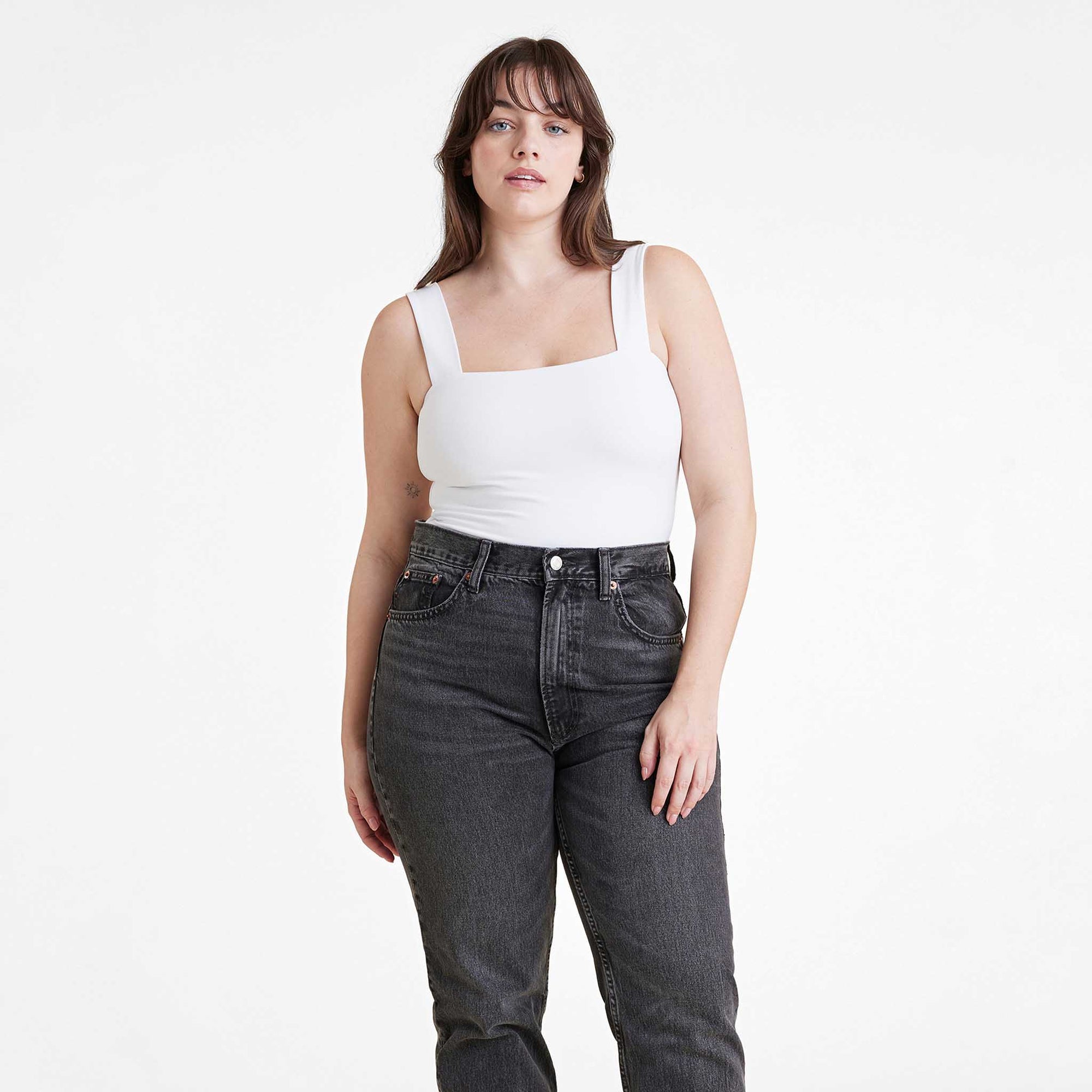Square Neck Tank Bodysuit