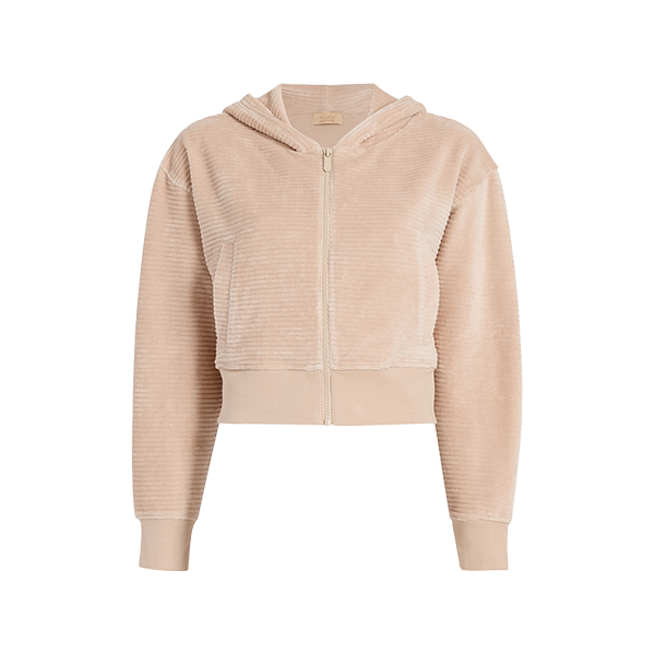Textured Zip Hoodie