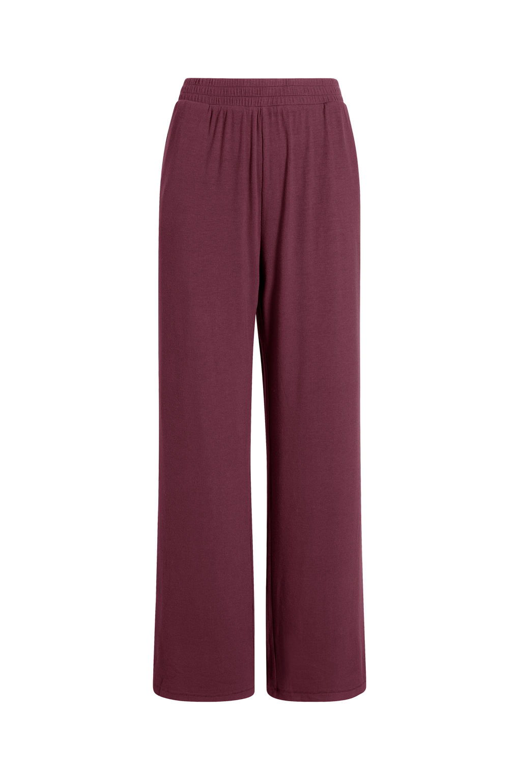 nuuds slinky rib lounge pant women wide leg casual pants
