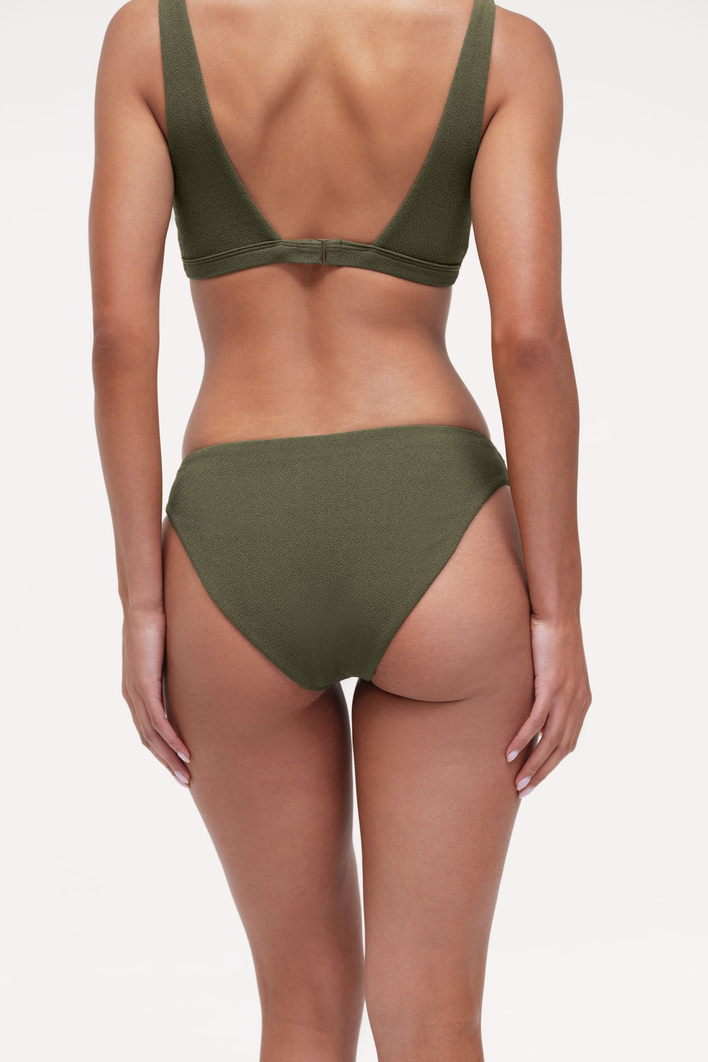 Low Waist Bikini Bottom | Crispy Darkest Olive