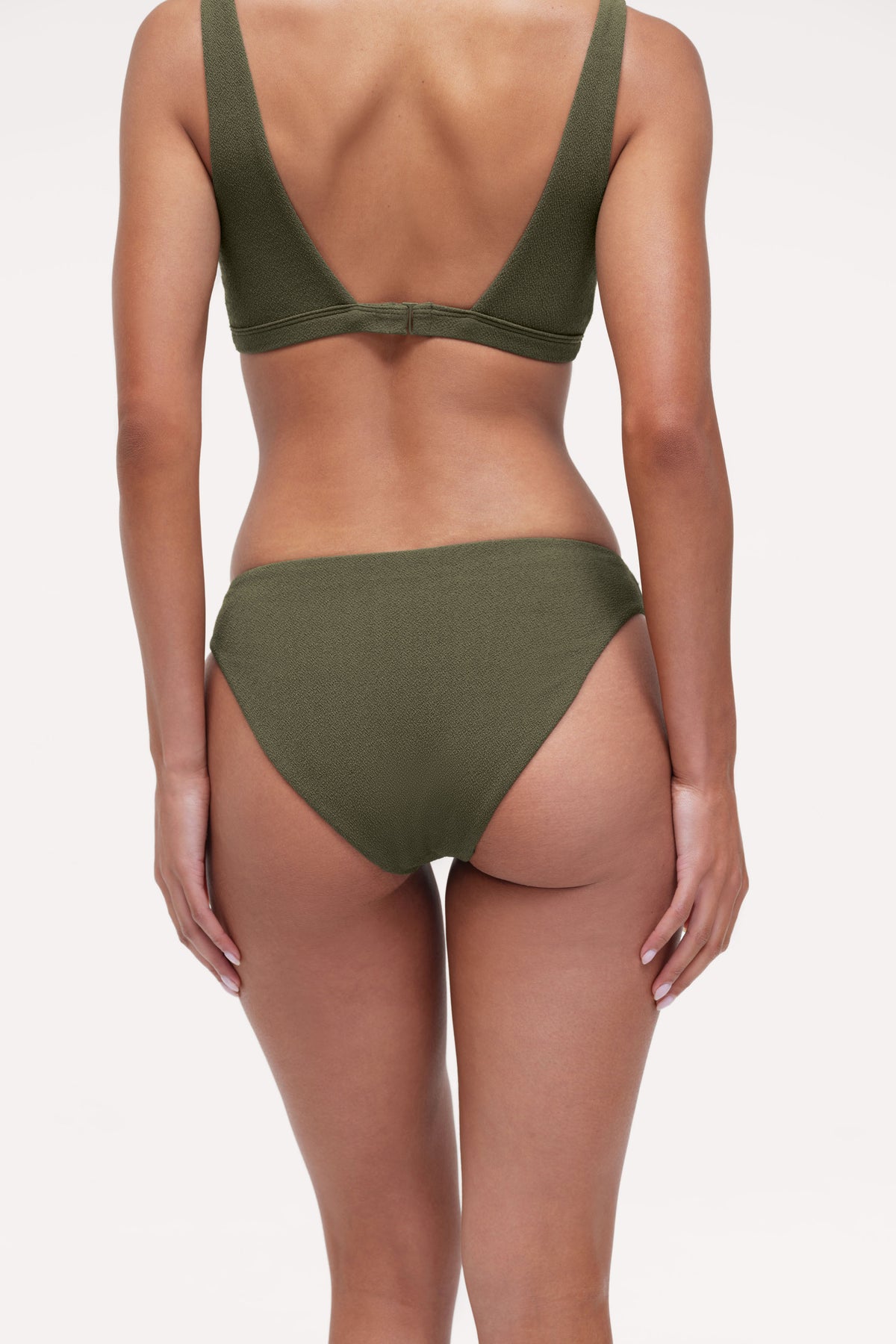 Color:Crispy Darkest Olive | Low Waist Bikini Bottom