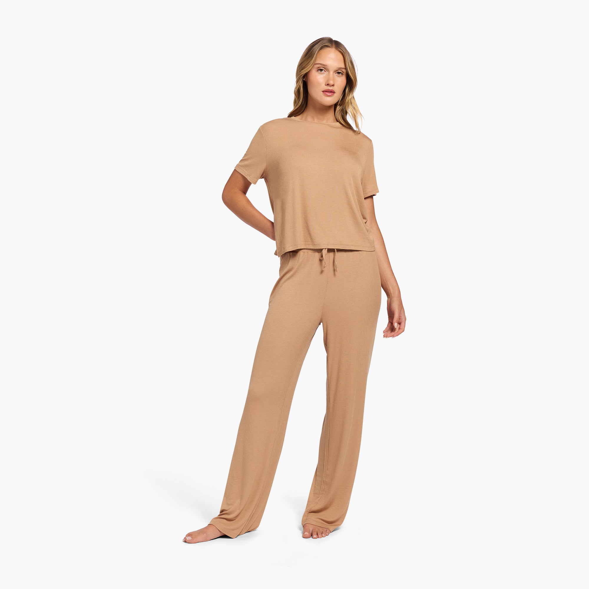 Ribbed Pajama Set