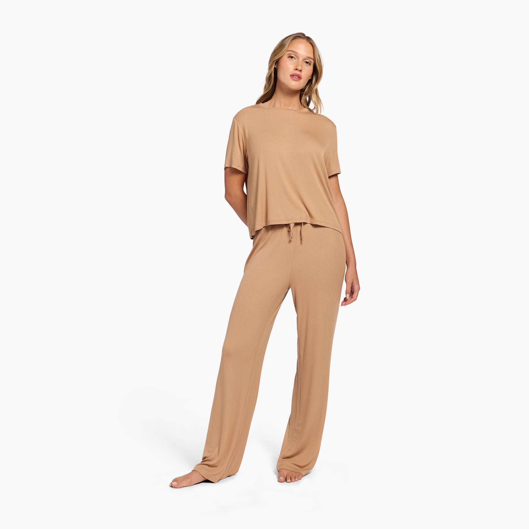 Ribbed Pajama Set