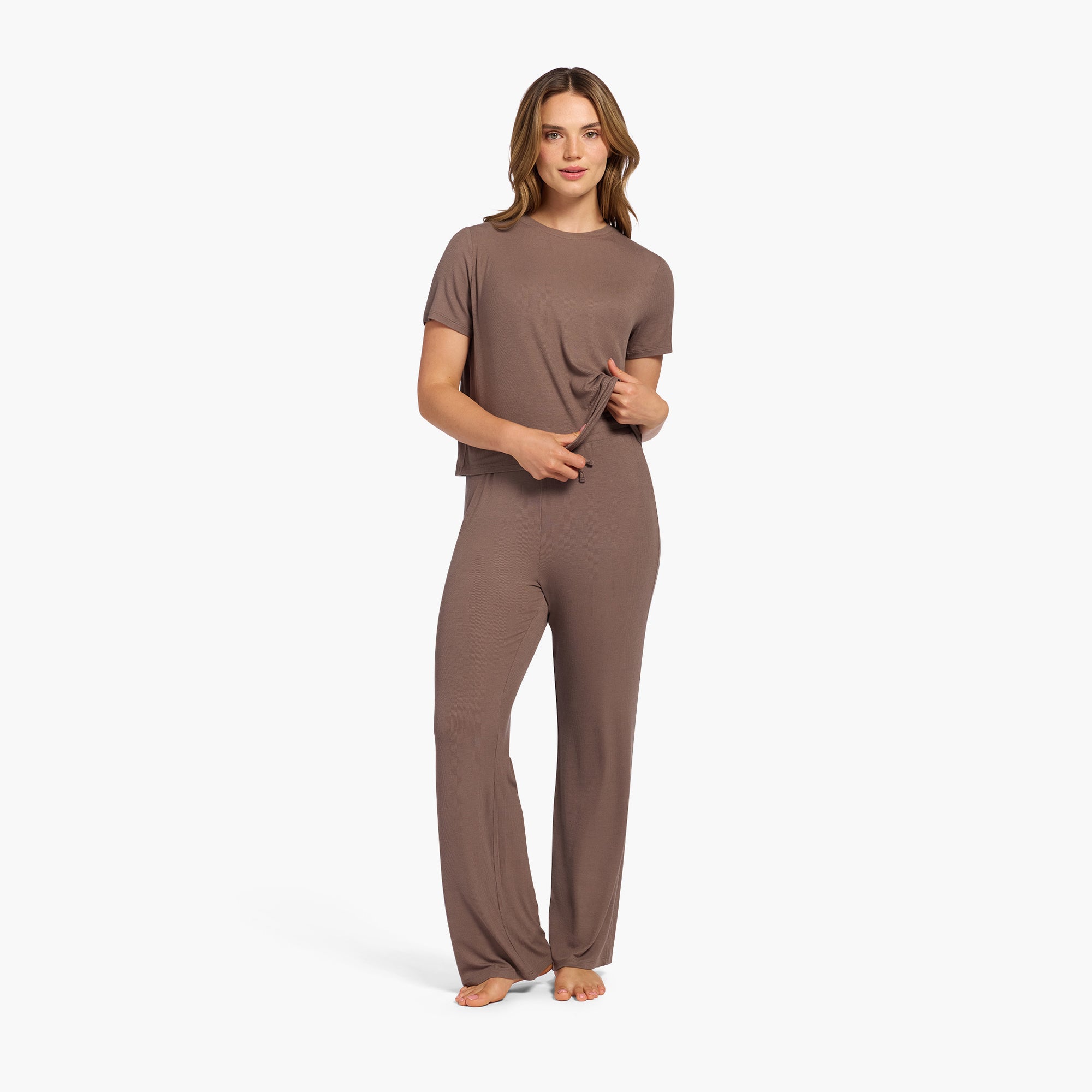 Ribbed Pajama Set