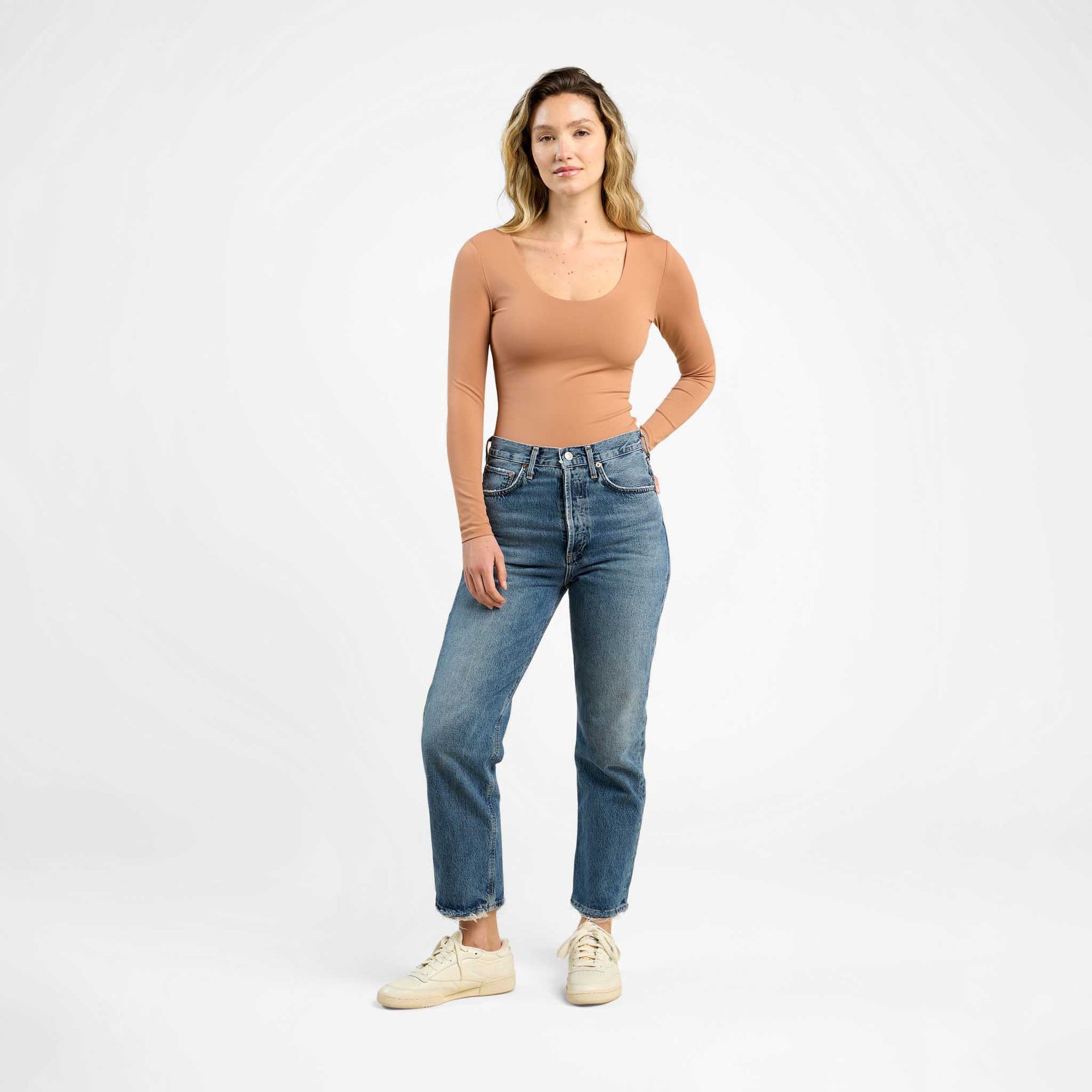 Long Sleeve Scoop Neck Bodysuit