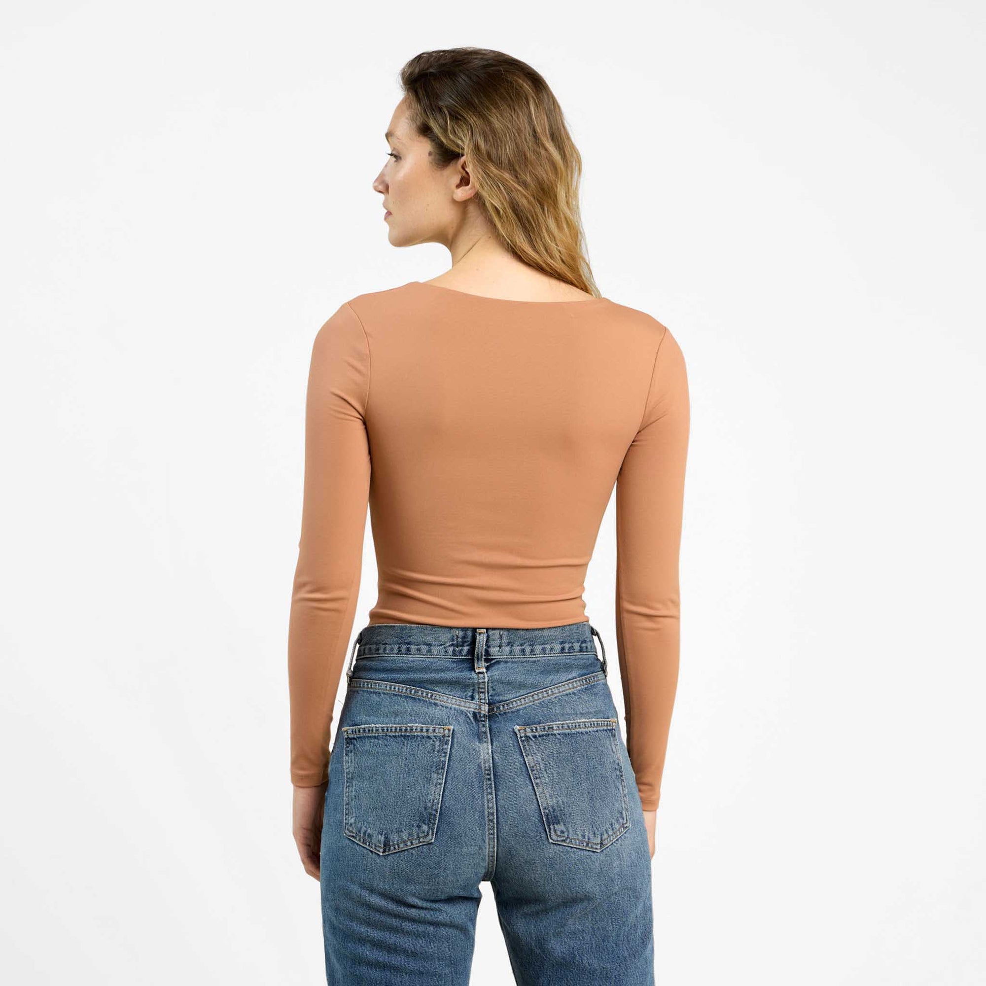 Long Sleeve Scoop Neck Bodysuit