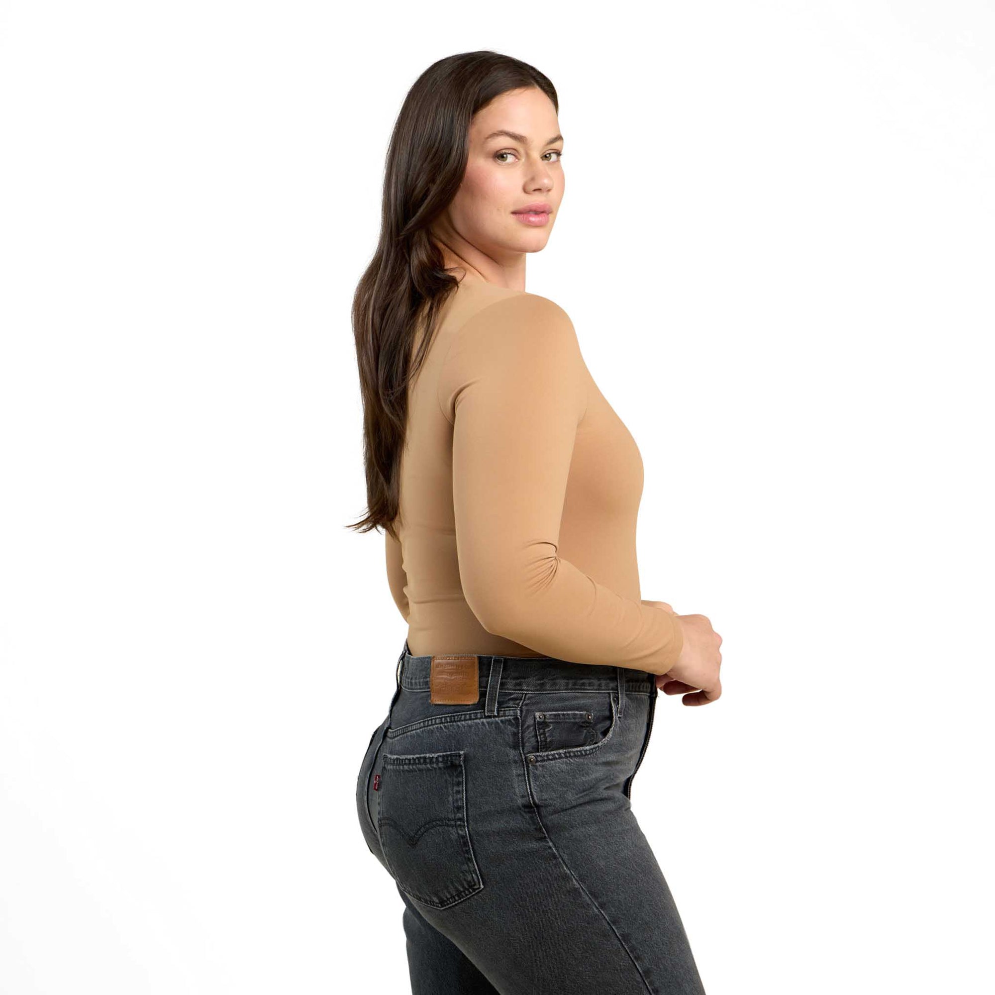 Long Sleeve Scoop Neck Bodysuit