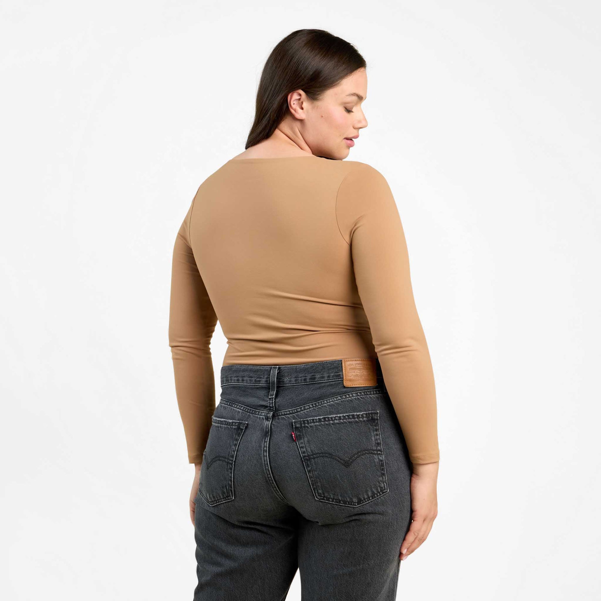 Long Sleeve Scoop Neck Bodysuit