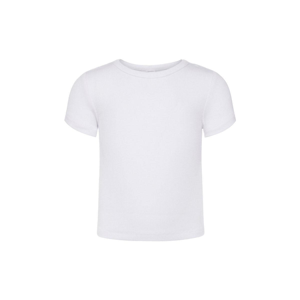 Color:White | tones Toddler Slinky Rib Tee – toddler t-shirts
