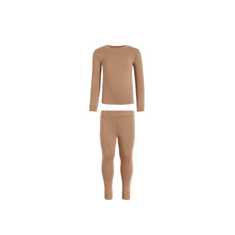 Color:Cinnamon | tones Pajama Set – toddler pajamas