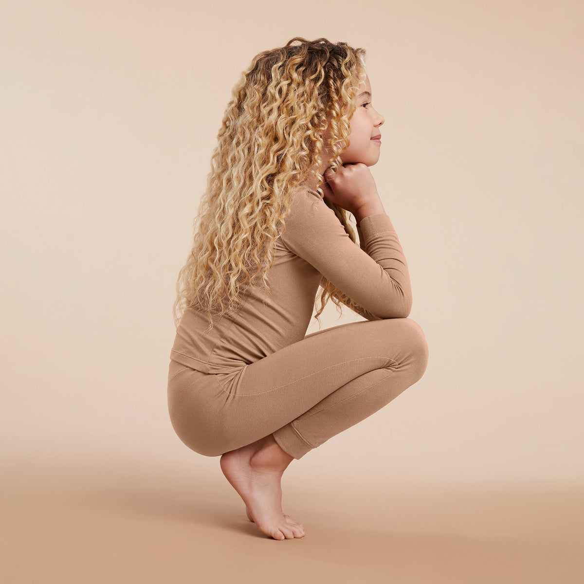 Color:Cinnamon | tones Pajama Set – toddler pajamas