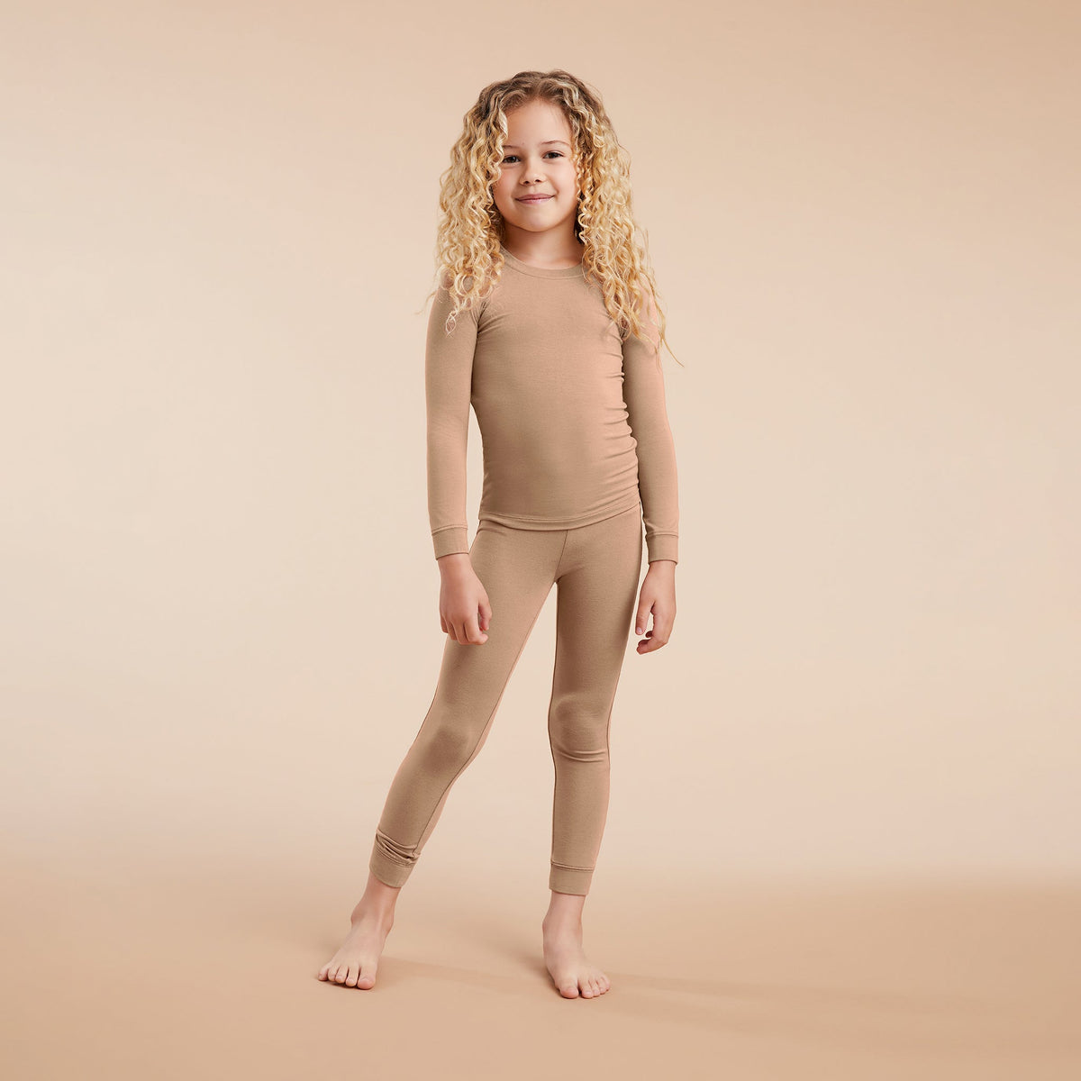 Color:Cinnamon | tones Pajama Set – toddler pajamas