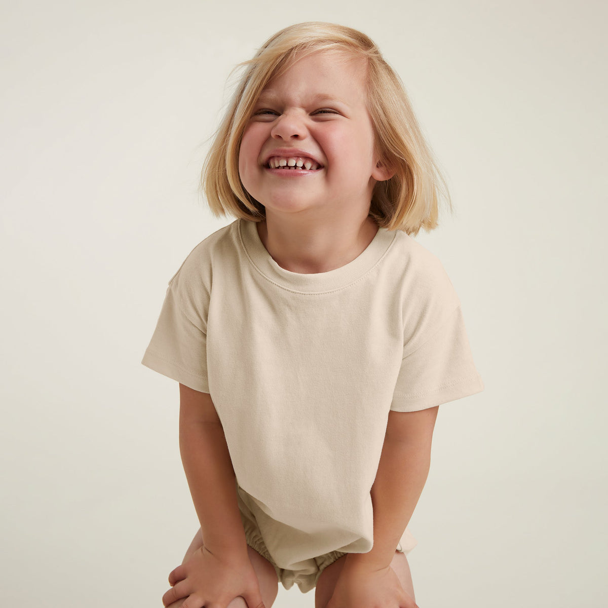 Color:Bone | tones T-Shirt Bodysuit – toddler bodysuits