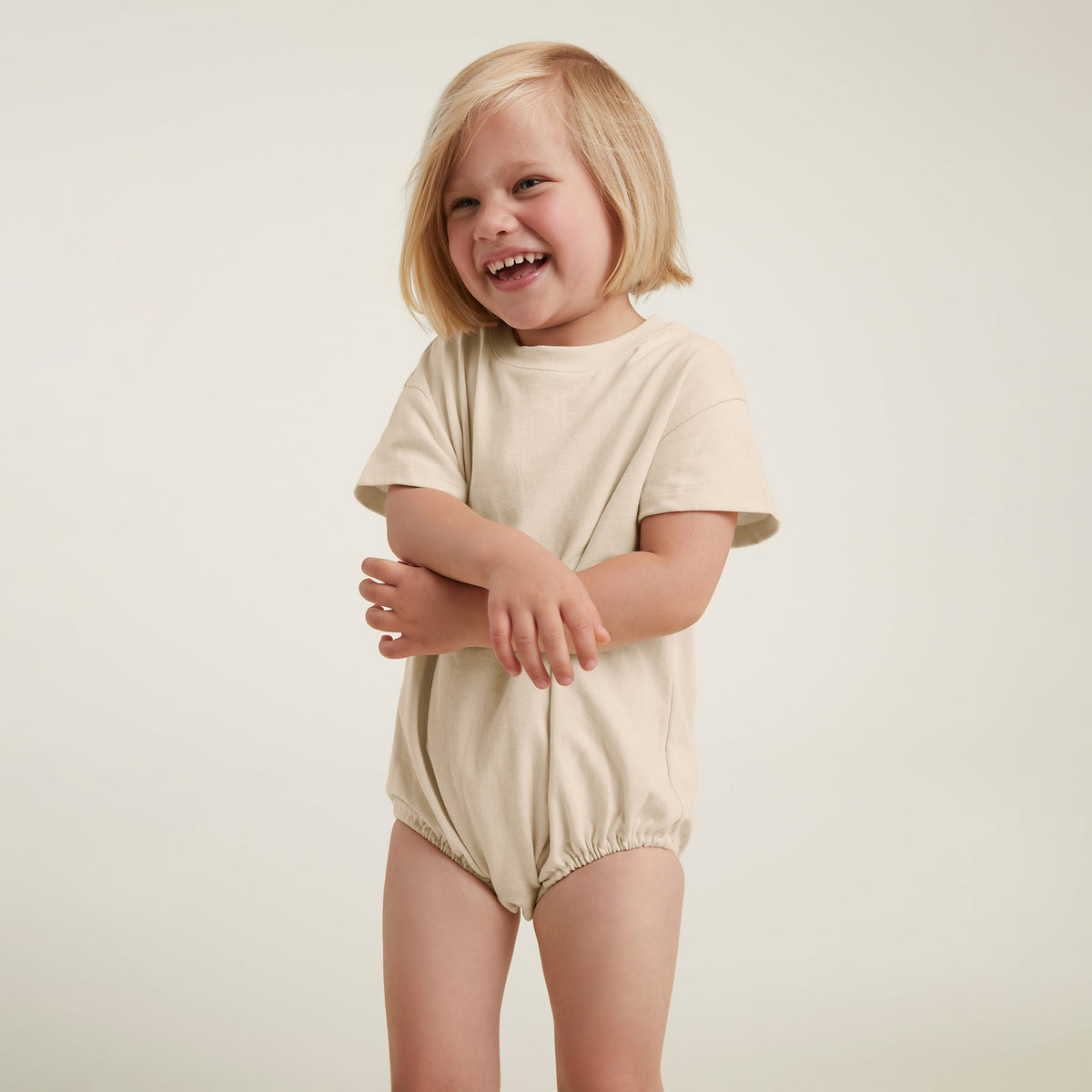 Color:Bone | tones T-Shirt Bodysuit – toddler bodysuits