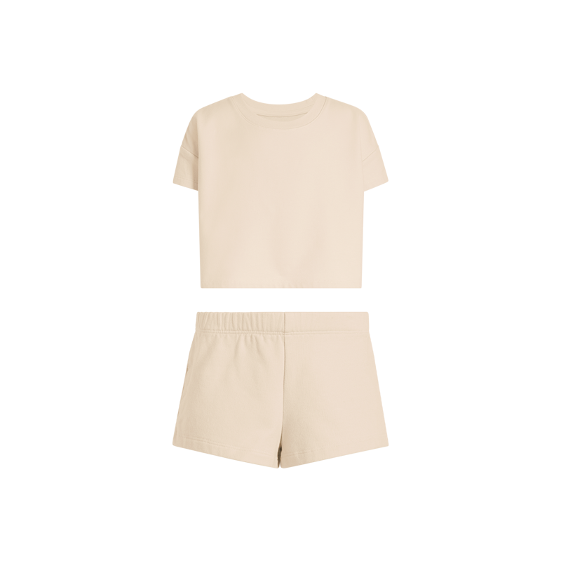 Color:Bone | tones Mini Short Set – toddler short sets