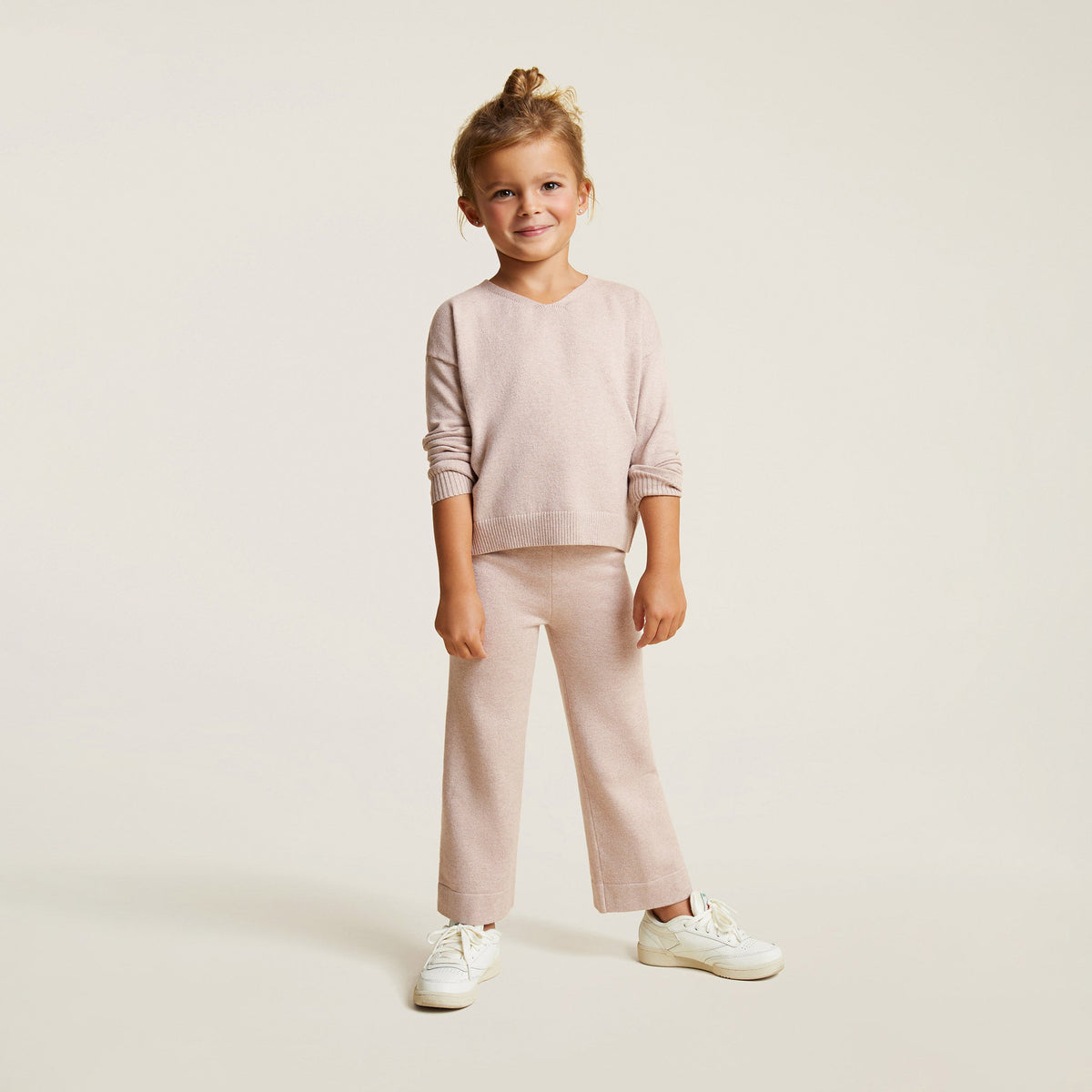 Color:Doe | tones Luxe Knit Wide Leg Pant – toddler pants