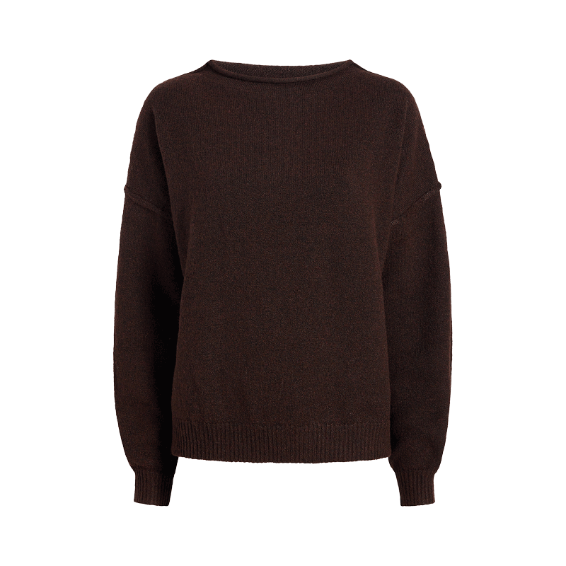 Mock Neck Sweater | Coffee
