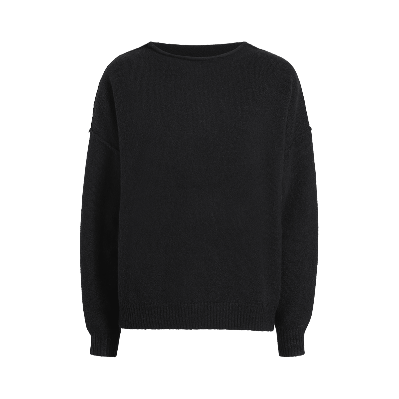 Mock Neck Sweater | Black
