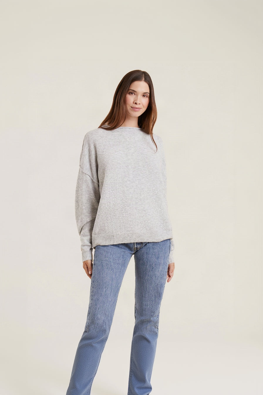 Cozy Knit Sweater | Heather Grey
