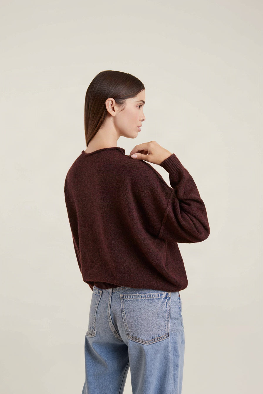 Cozy Knit Sweater | Merlot
