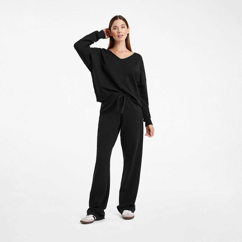 Luxe Knit Wide Leg Pant