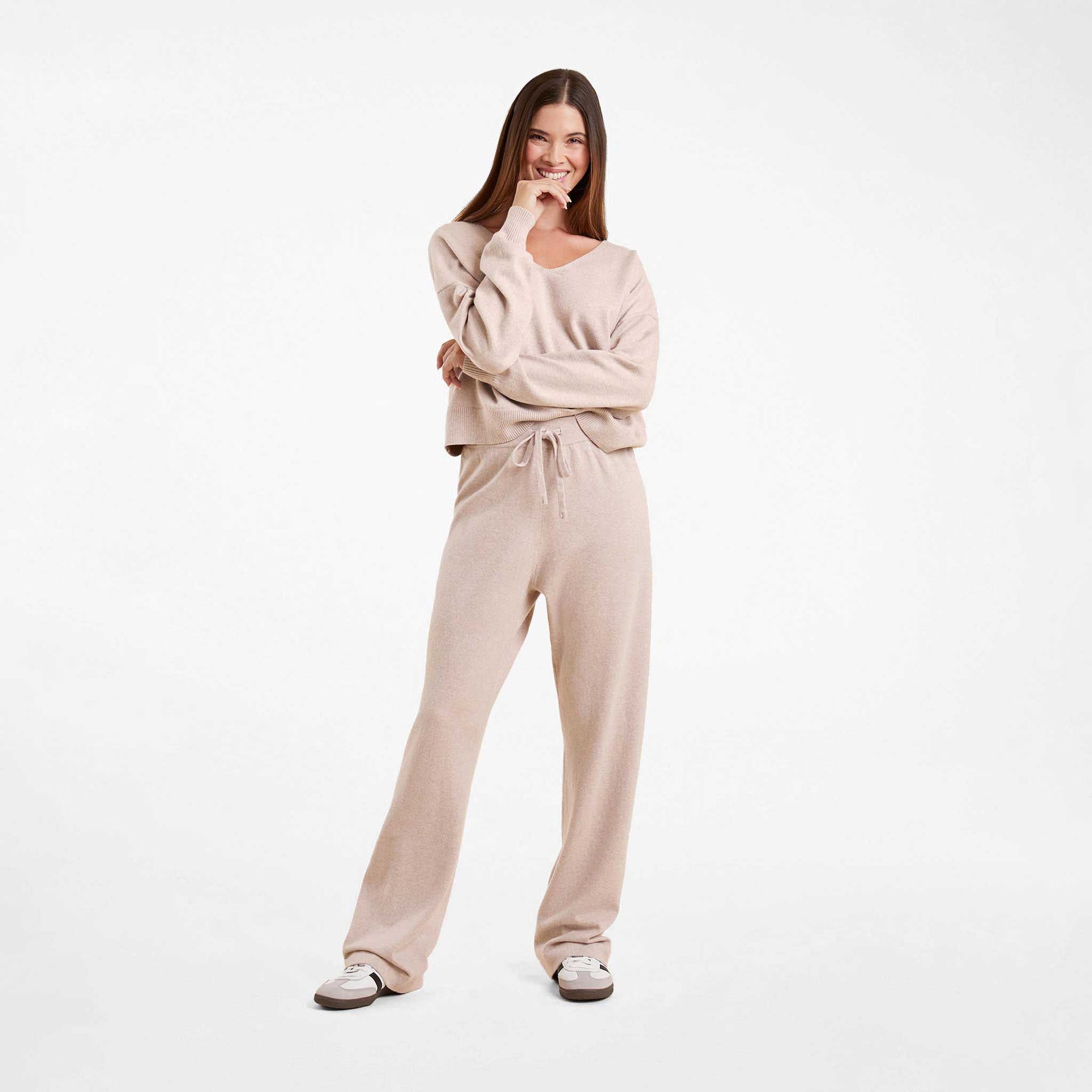 Luxe Knit Wide Leg Pant