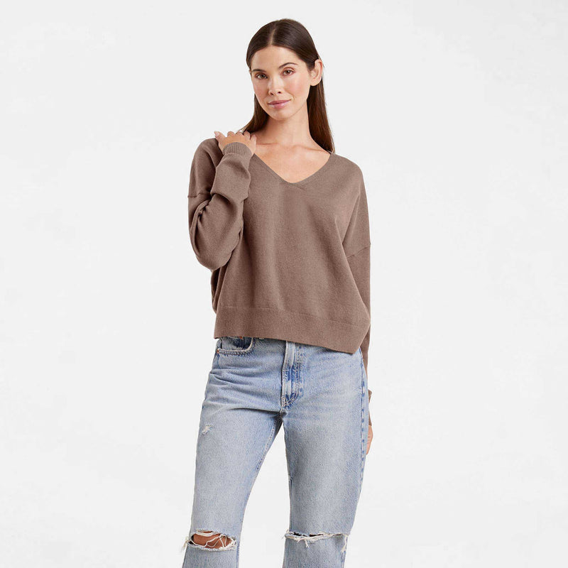 Luxe Knit V-Neck Sweater
