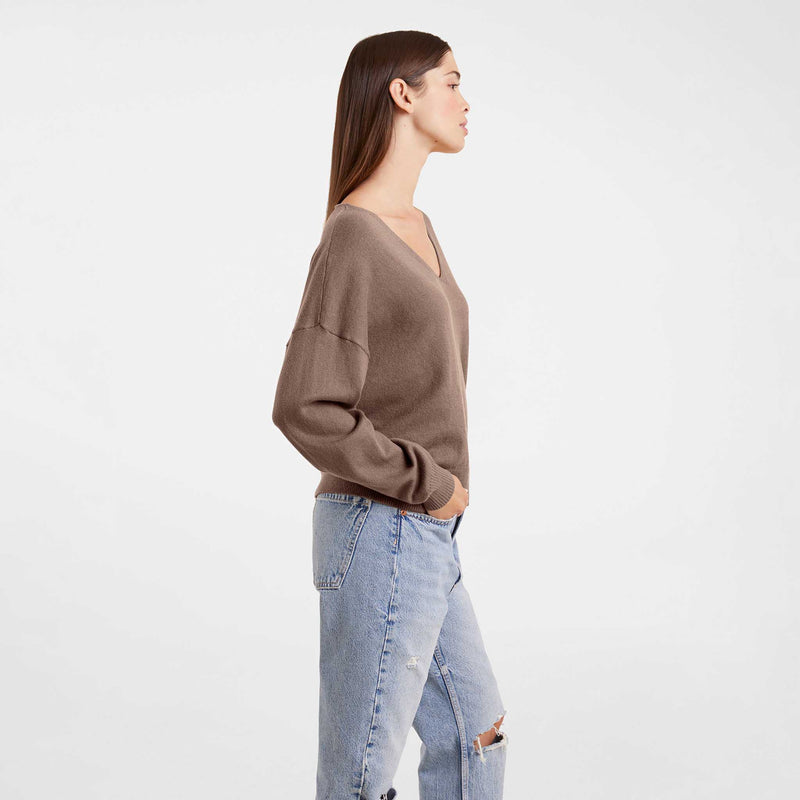Luxe Knit V-Neck Sweater