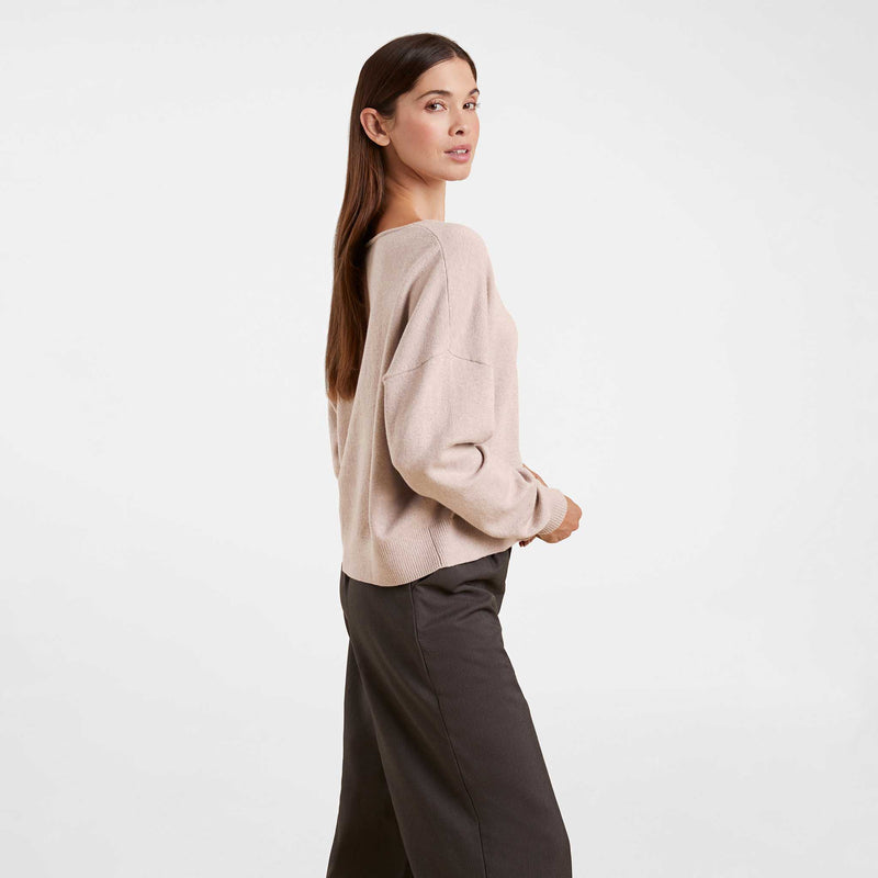Luxe Knit V-Neck Sweater image 