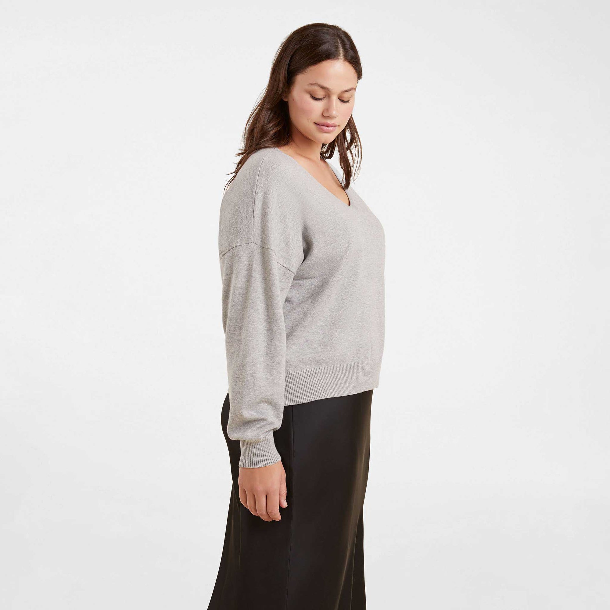 Luxe Knit V-Neck Sweater