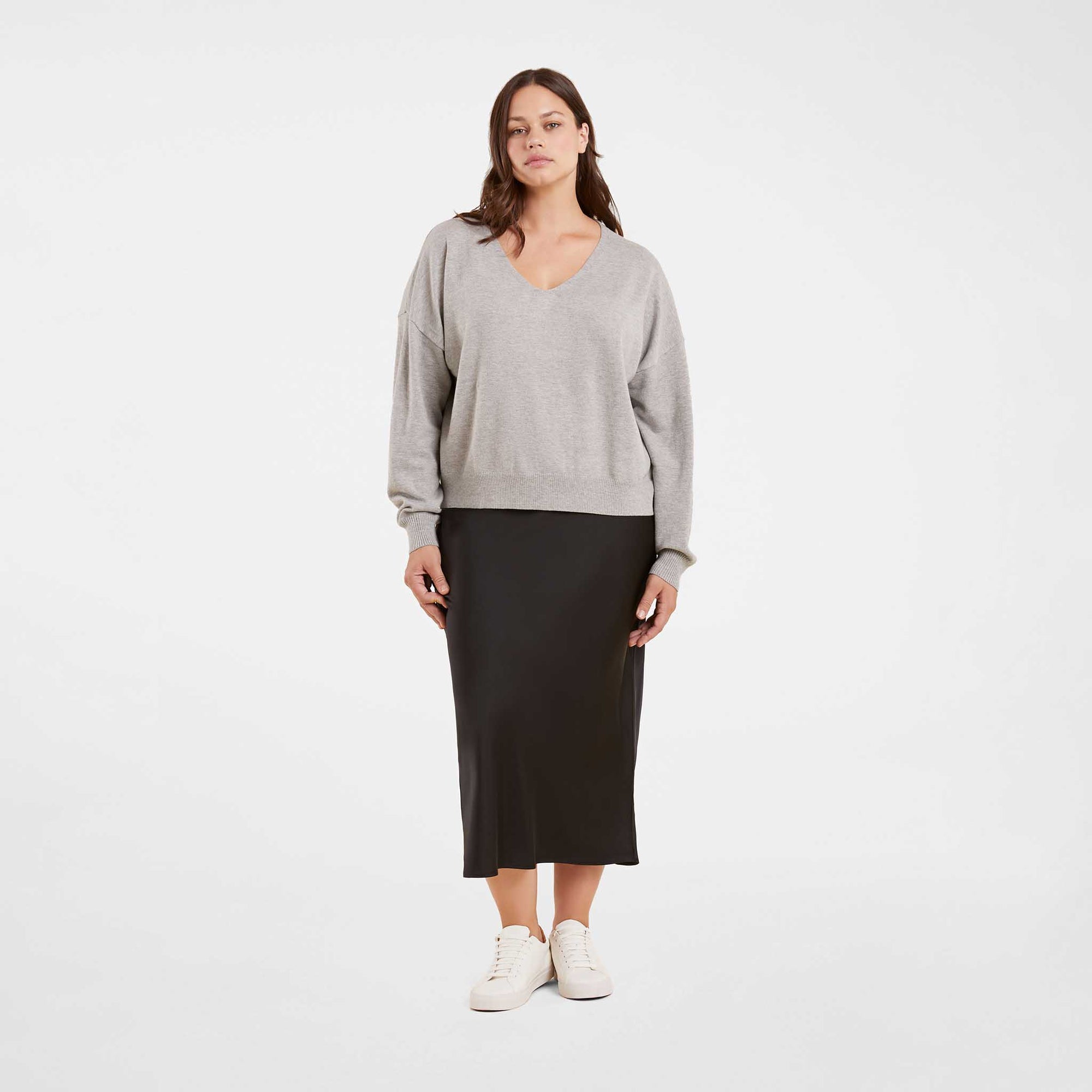 Luxe Knit V-Neck Sweater