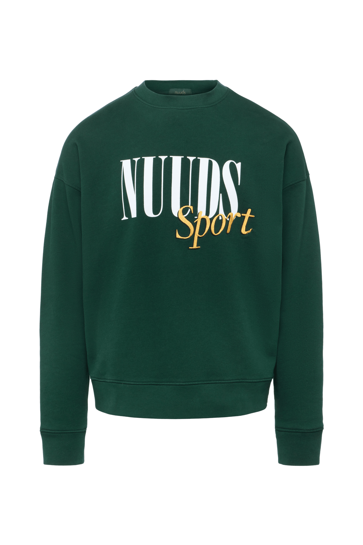 Color:Hunter | nuuds sport crewneck sweater – cozy women’s crewneck cotton sweatshirt relaxed fit