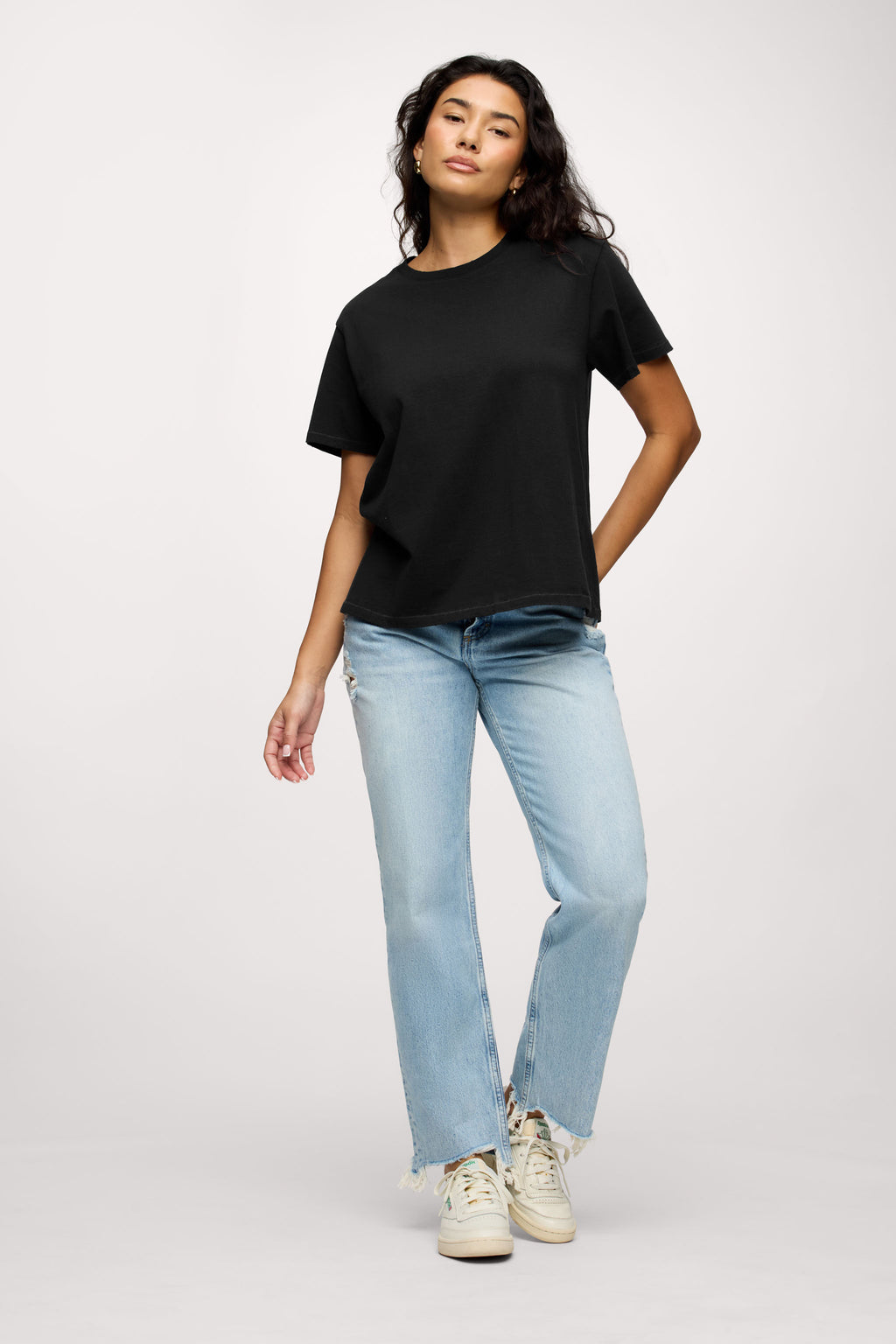 nuuds everyday t-shirt – womens cotton t-shirt relaxed fit t-shirts for women