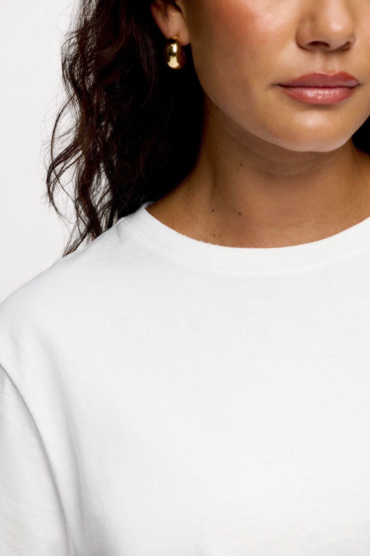 Color:White | nuuds everyday t-shirt – womens cotton t-shirt relaxed fit t-shirts for women